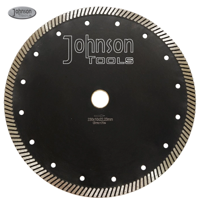 Vendita diretta in fabbrica Johnson Tools Lame da taglio turbo pressate a caldo da 4''-10'' per granito, marmo, pietra artificiale 1