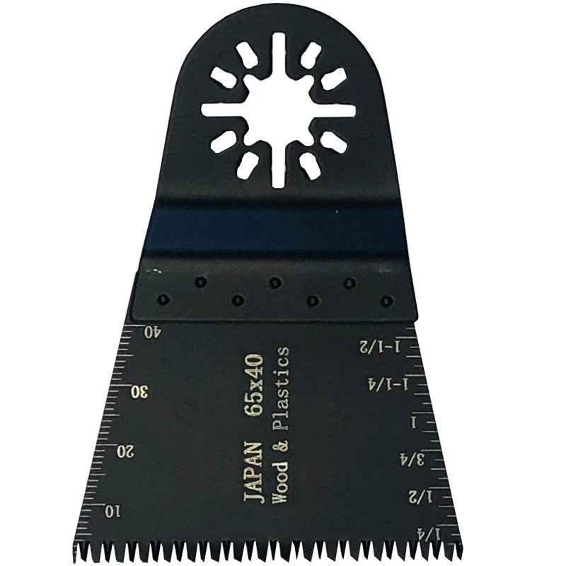 Johnson Tools Japão Dentes oscilantes lâminas de serra multiferramenta largura de corte 65 × 40 mm para madeira e plástico 1