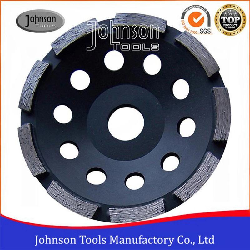 Johnson Tools Disco a tazza per macinazione di superfici in pietra diamantata turbo segmentata da 100 mm per calcestruzzo 1
