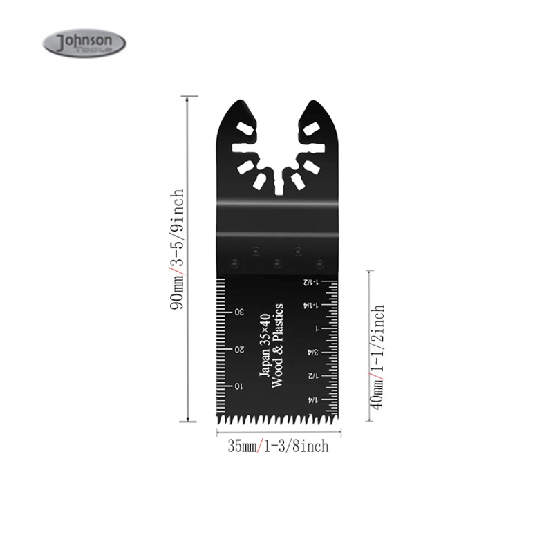 Johnson Tools Alta Velocidade 35x40mm Japão Universal Lâmina de Serra Multiferramenta Oscilante de Madeira para Madeira e Plástico 1