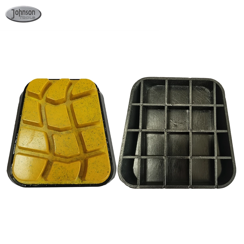 Johnson Tools Tampone per lucidatura a blocchi diamantati segmentati con legante in resina Francoforte Tampone per lucidatura per pavimenti per smerigliatura di cemento, granito 1