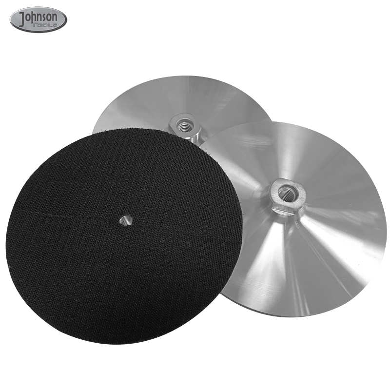 Supporto posteriore in alluminio Johnson Tools per tampone di lucidatura diamantato con filettatura M14 4