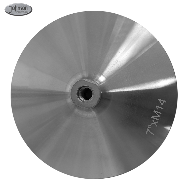 Supporto posteriore in alluminio Johnson Tools per tampone di lucidatura diamantato con filettatura M14 3