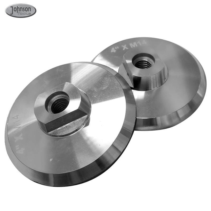 Tampone posteriore a base di alluminio Johnson Tools per tampone di lucidatura diamantato Supporto di supporto a base di alluminio con filettatura M14 1