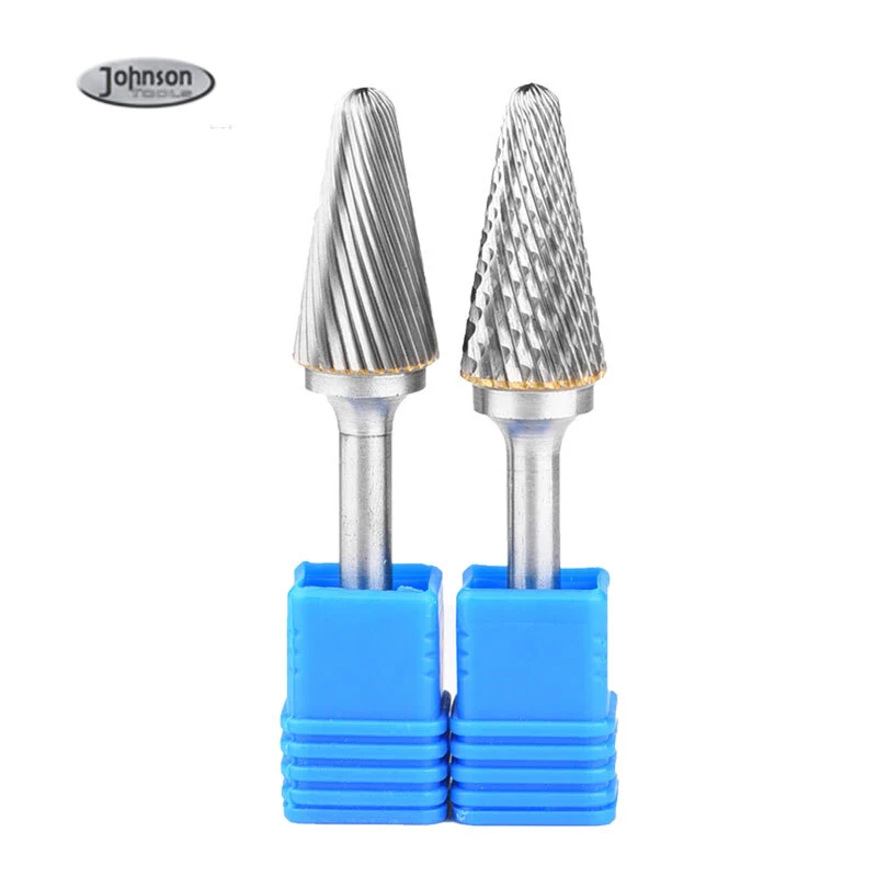 Johnson Tools Lime rotanti con taglio a L, punte per smerigliatrice Lunga durata Lavorazione dei metalli Elevata durezza per macchinari Nave di automobili 1