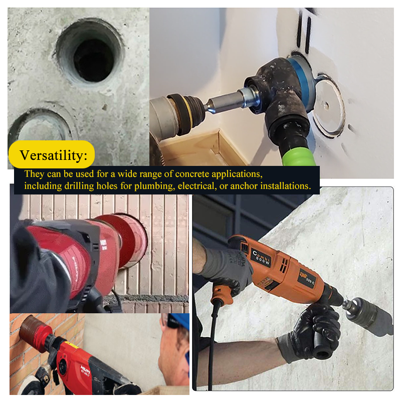 Bit Teras Berlian Dikimpal Laser Johnson Tools untuk Batu Marmar Dinding Blok Granit Konkrit 68mm Bit Teras Gergaji Lubang Bata 6