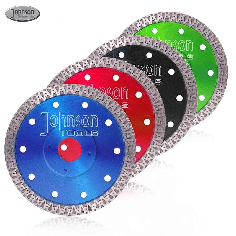 Johnson Tools Disco de corte de porcelana con hoja de sierra de diamante con turbo de malla para azulejos, cerámica, granito, mármol 1