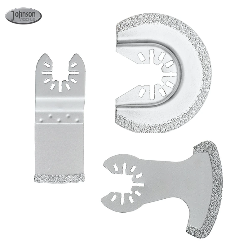 Johnson Tools 3 peças oscilantes multiferramentas lâminas de remoção de argamassa de diamante para remoção de argamassa 1