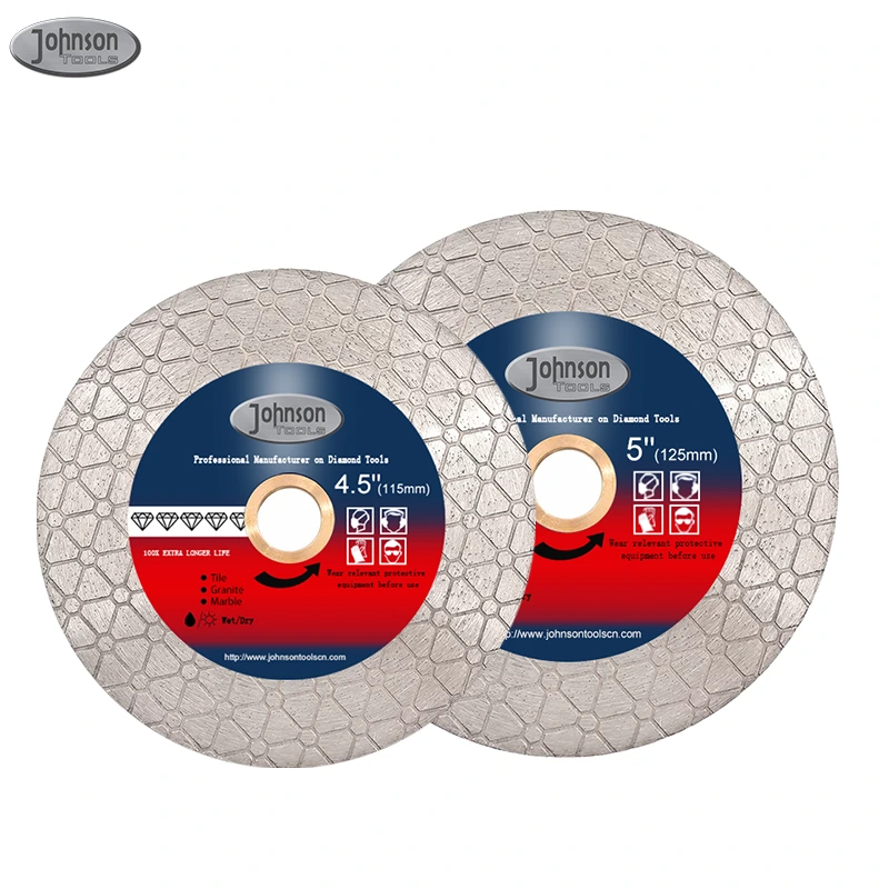 Johnson Tools Triangle Double Sided Diamond Cutting Blade Grinding Discs for Granite Marble Ceramic 1