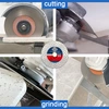 Johnson Tools - Disco abrasivo de corte de diamante de doble cara con hoja de sierra de granito para baldosas de cerámica de 4,5 /5 7