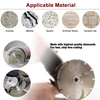 Johnson Tools Muela abrasiva de granito de doble cara para galvanoplastia Disco de corte abrasivo Hoja de sierra de diamante para biselar y dar forma a mármol, azulejo de porcelana, cuarzo 6