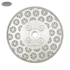 Johnson Tools Muela abrasiva de granito de doble cara para galvanoplastia Disco de corte abrasivo Hoja de sierra de diamante para biselar y dar forma a mármol, azulejo de porcelana, cuarzo 3