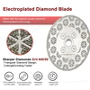 Johnson Tools Muela abrasiva de granito de doble cara para galvanoplastia Disco de corte abrasivo Hoja de sierra de diamante para biselar y dar forma a mármol, azulejo de porcelana, cuarzo 4