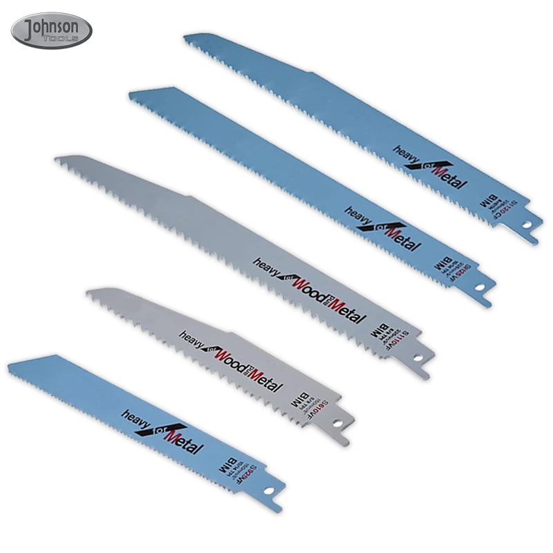 Johnson Tools Conjunto de lâminas de serra alternativa bimetálica para lâminas de serra de corte de metal, acessórios de ferramentas elétricas 1