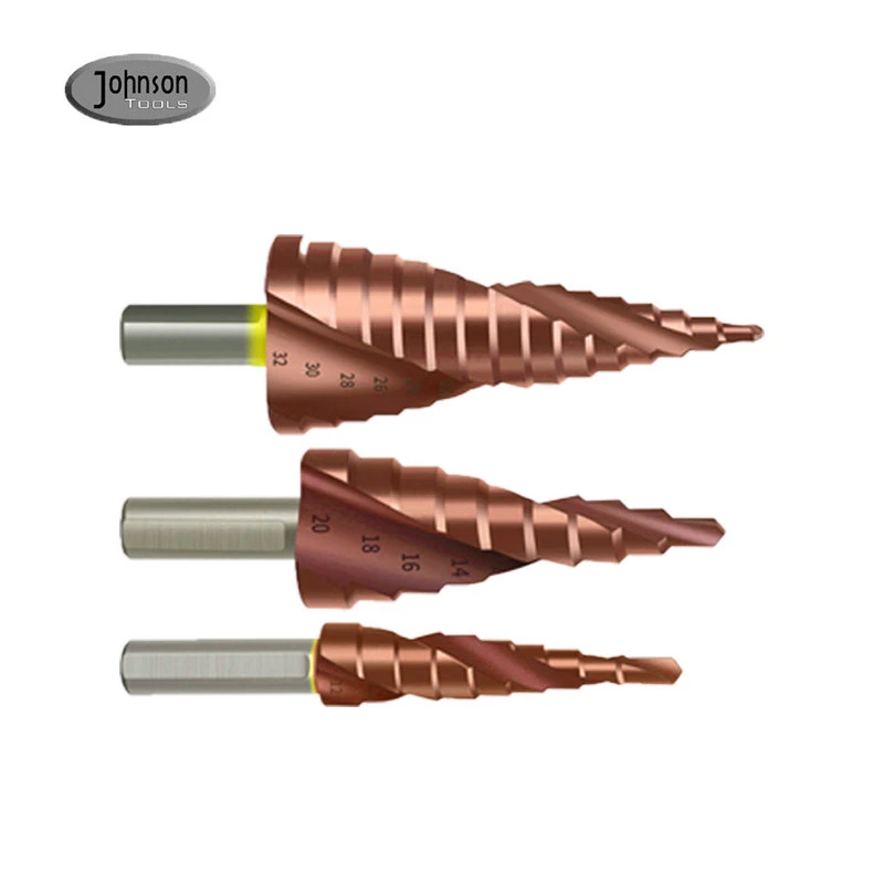 Johnson Tools 1/4 Hex Shank Metal Cone Drilling HSS Step Drill High Speed Steel Cone Hex Shank Metal Drill Tool Hole Cutter for Stainless Steel 1