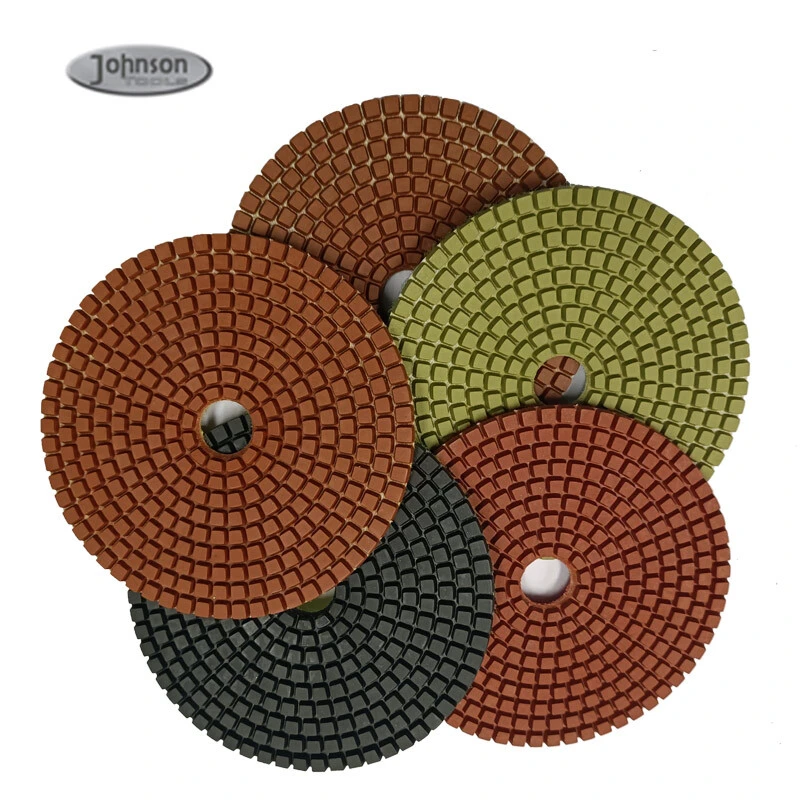 Johnson Tools Yuvarlak Elmas Parlatma Pedleri Üreticileri Granit için 3 inç Islak Kullanılan Elmas Parlatma Pedi 1