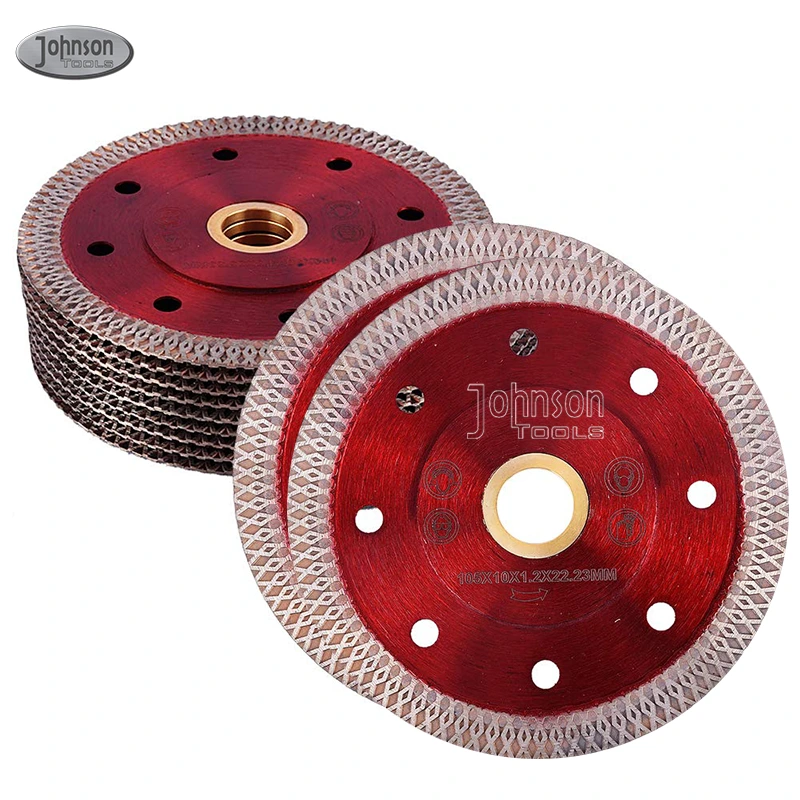 Johnson Tools 125mm Ciclone Sinterizado Mesh Turbo Diamond Blade para Azulejo Cerâmico 5