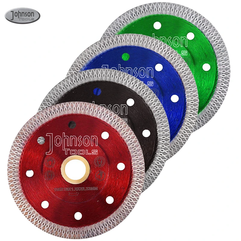 Johnson Tools 125mm Ciclone Sinterizado Mesh Turbo Diamond Blade para Azulejo Cerâmico 4