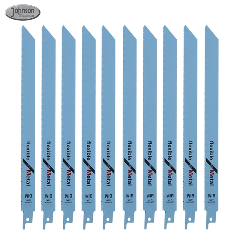 Johnson Tools 10TPI 6 Inch BIM M42 Bi-Metal Reciprocating Saw Blades for Metal Cutting 5