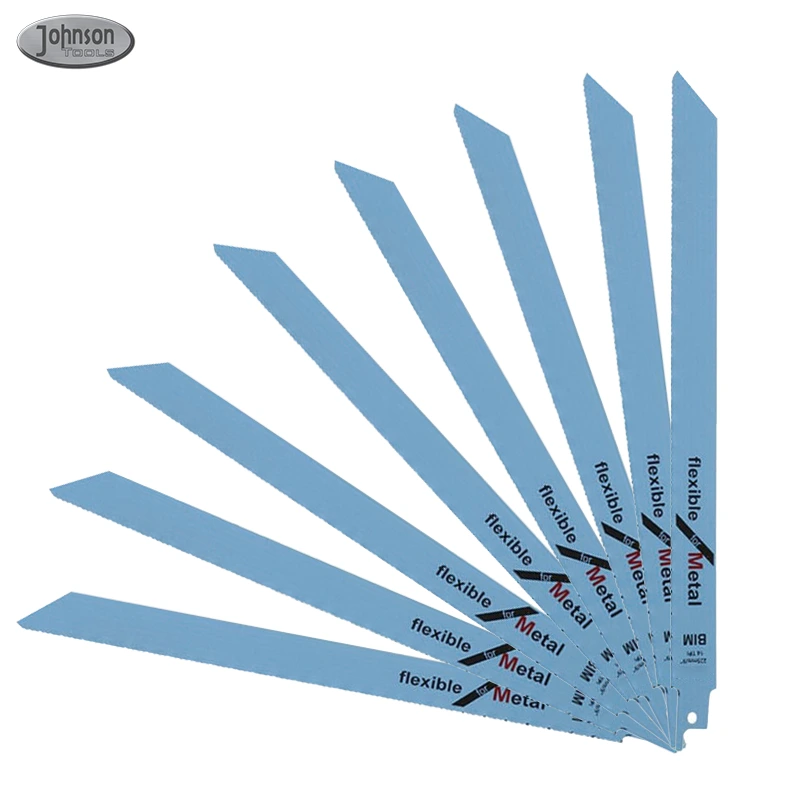 Johnson Tools 10TPI 6 Inch BIM M42 Bi-Metal Reciprocating Saw Blades for Metal Cutting 1