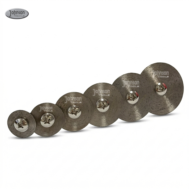 Cakera Pemotongan &amp; Pengisaran Sintered Tekan Panas Johnson Tools untuk Porselin, Jubin dan Seramik (Aci Bulat 3mm/6mm) 4