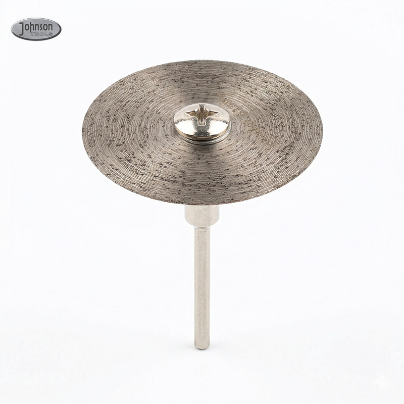 Cakera Pemotongan &amp; Pengisaran Sintered Tekan Panas Johnson Tools untuk Porselin, Jubin dan Seramik (Aci Bulat 3mm/6mm) 7