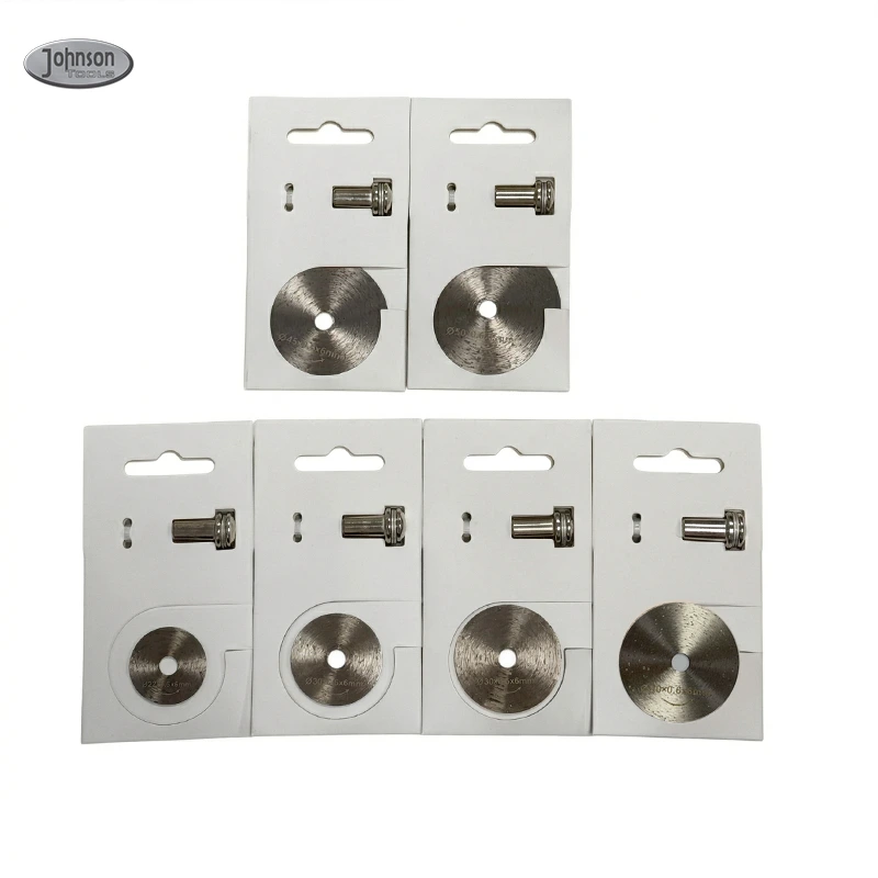 Johnson Tools Hot Pressed Sintered Cutting & Grinding Disc for Porcelain, Tile and Ceramic (3mm/6mm Round Shank) 1