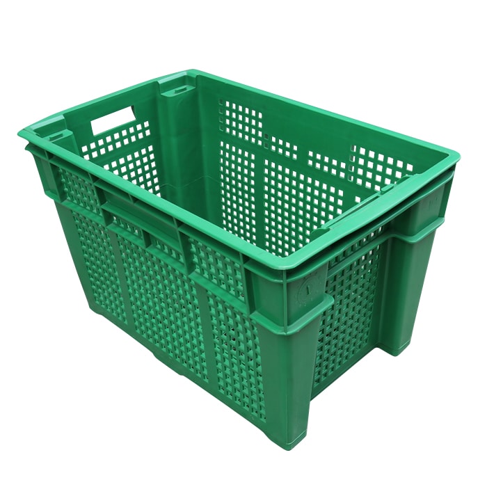 grænar plastkassar fyrir ávexti og grænmeti 3