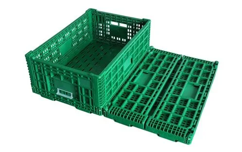 安価なプラスチック製折りたたみクレート-JOIN-KN604022W-3 1