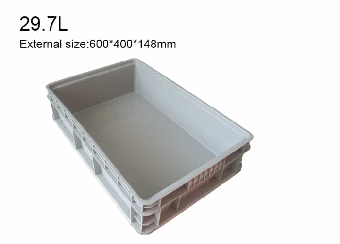 cutii de depozitare din plastic stivuibile cu capace-EUH 2
