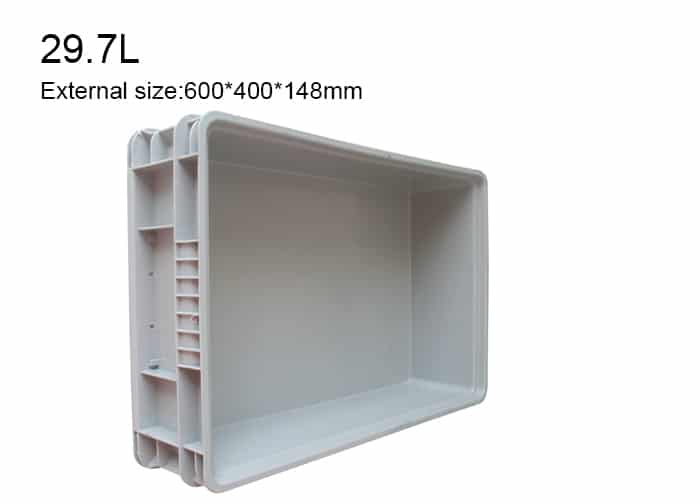 cutii de depozitare din plastic stivuibile cu capace-EUH 3