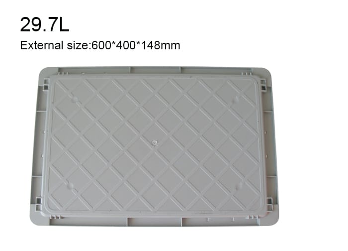 cutii de depozitare din plastic stivuibile cu capace-EUH 5