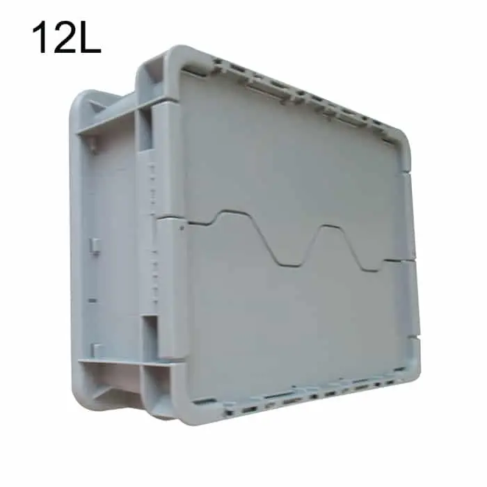 Storage Bins with Attached Lids Bulk Production 5