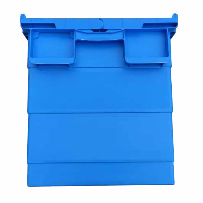 YMUNWCH Crate Plastig gyda Brand Dividers 4
