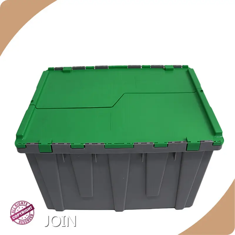 Custom Plastic Storage Bins with Attached Lids JOIN 1