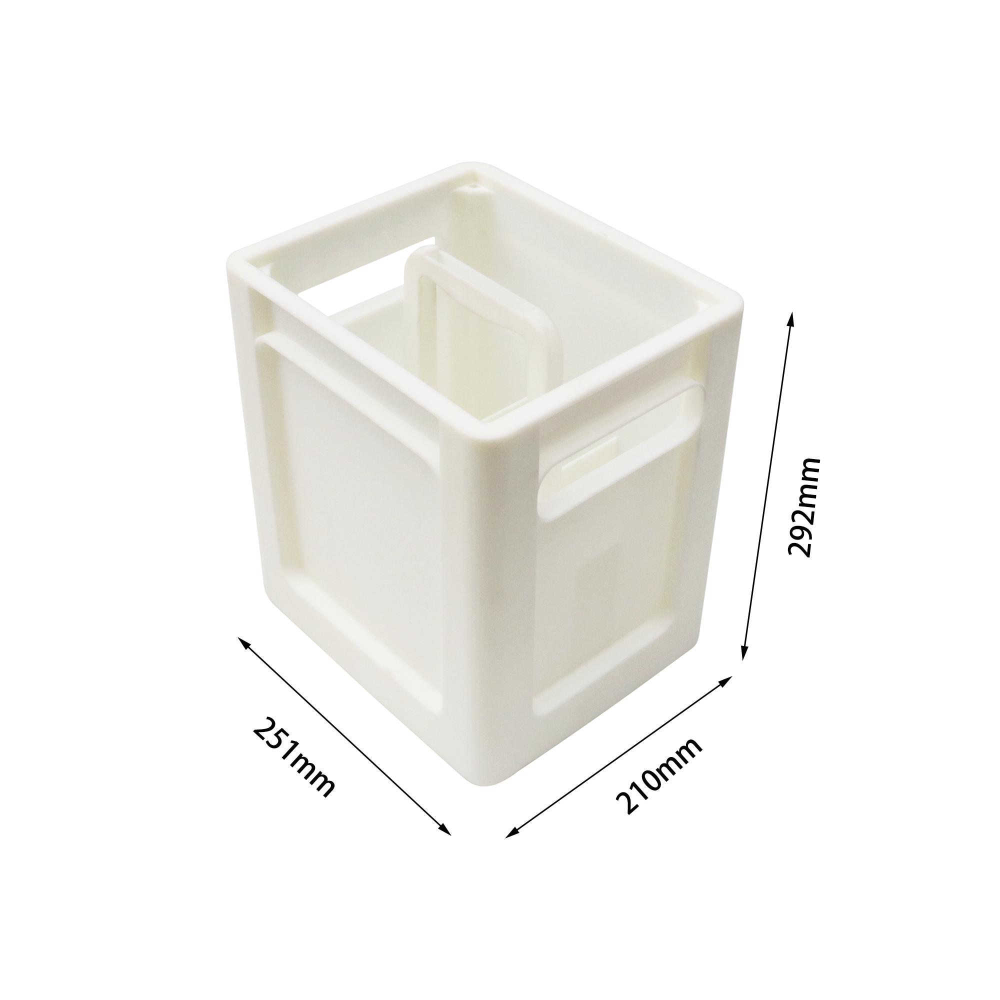 6 grile Producator Lăzi din plastic Lăzi de mutare din plastic stivuibile cu mâner 3