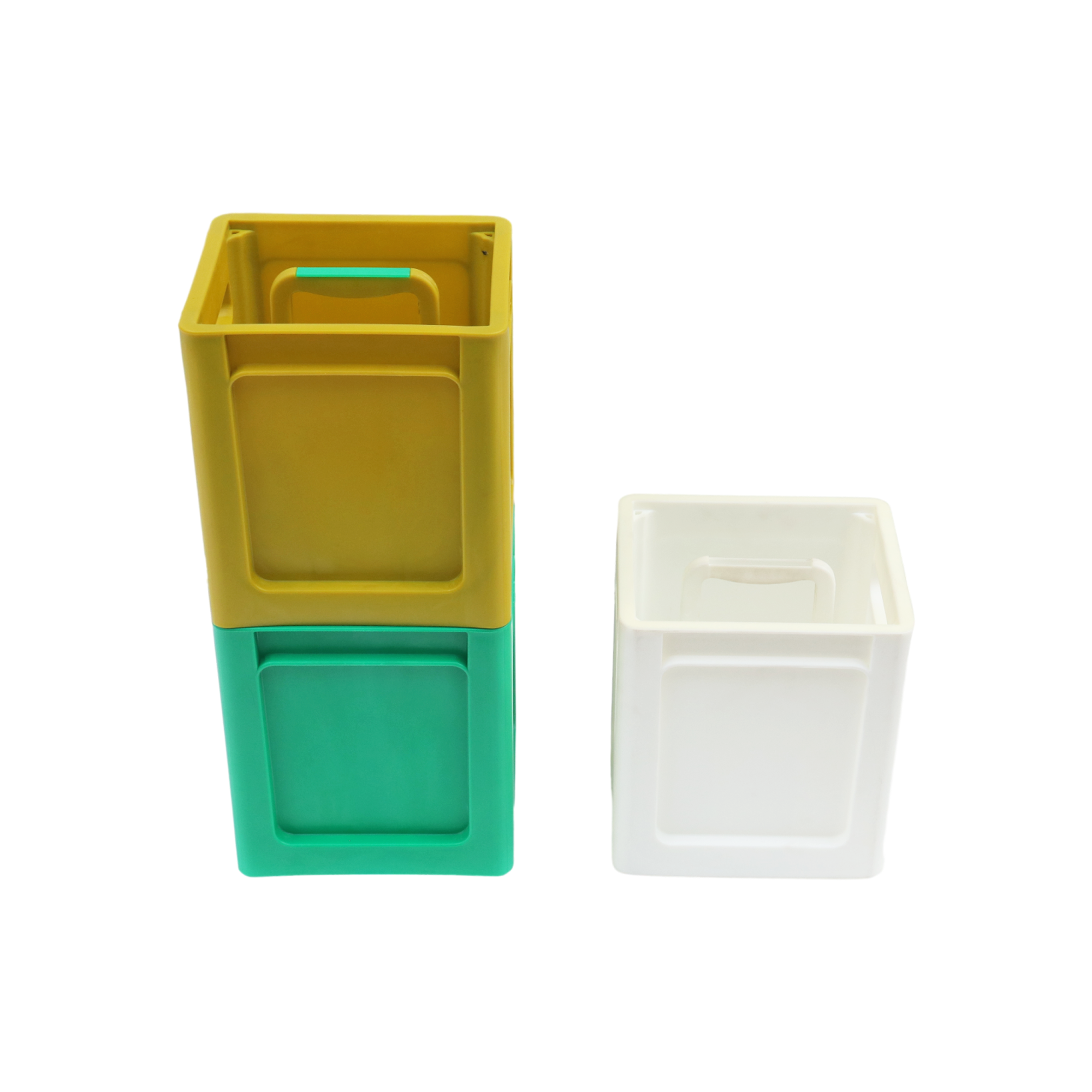 6 grile Producator Lăzi din plastic Lăzi de mutare din plastic stivuibile cu mâner 5