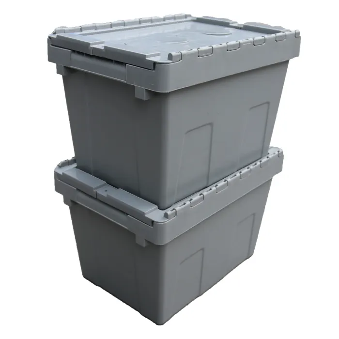 Plastic Storage Bins with Attached Lids JOIN, 6