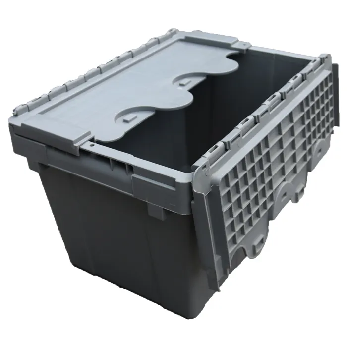 Plastic Storage Bins with Attached Lids JOIN, 4