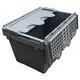 Plastic Storage Bins with Attached Lids JOIN, 4