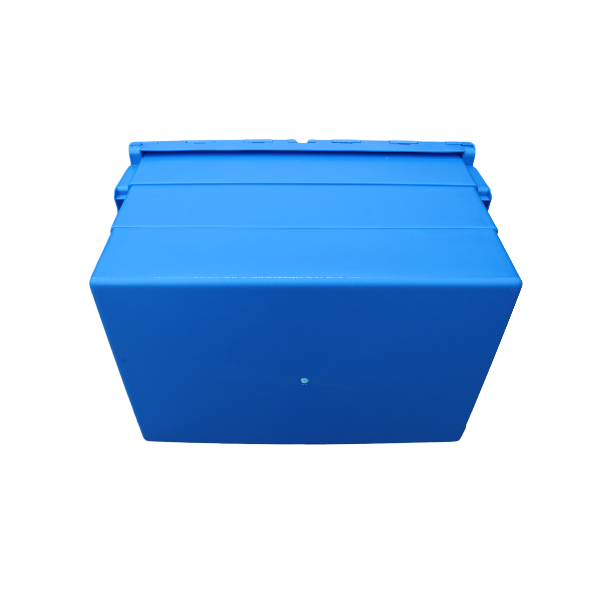 6436 Plastik Kès Difisil Depo Bin ak kouvèti pou Dlo Feature Nestable Plastik Solid Box Kès Transpò Depo 4
