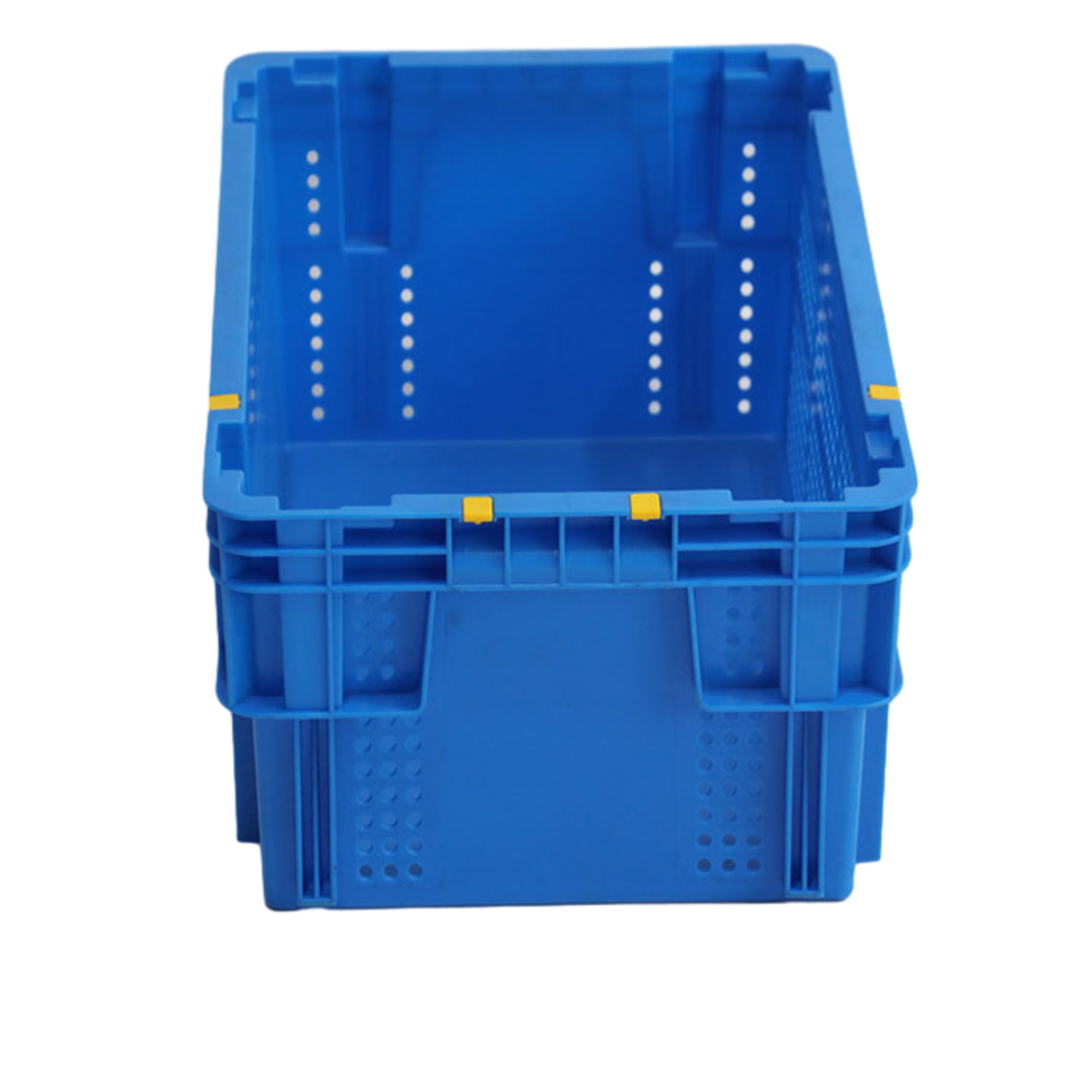 6423 Logistic Harvest Mesh Tsiv Crates Yas Zaub Zaub Txiv Hmab Txiv Ntoo Ntses Ventilated cia Basket Nestable Thiab Stackable 6