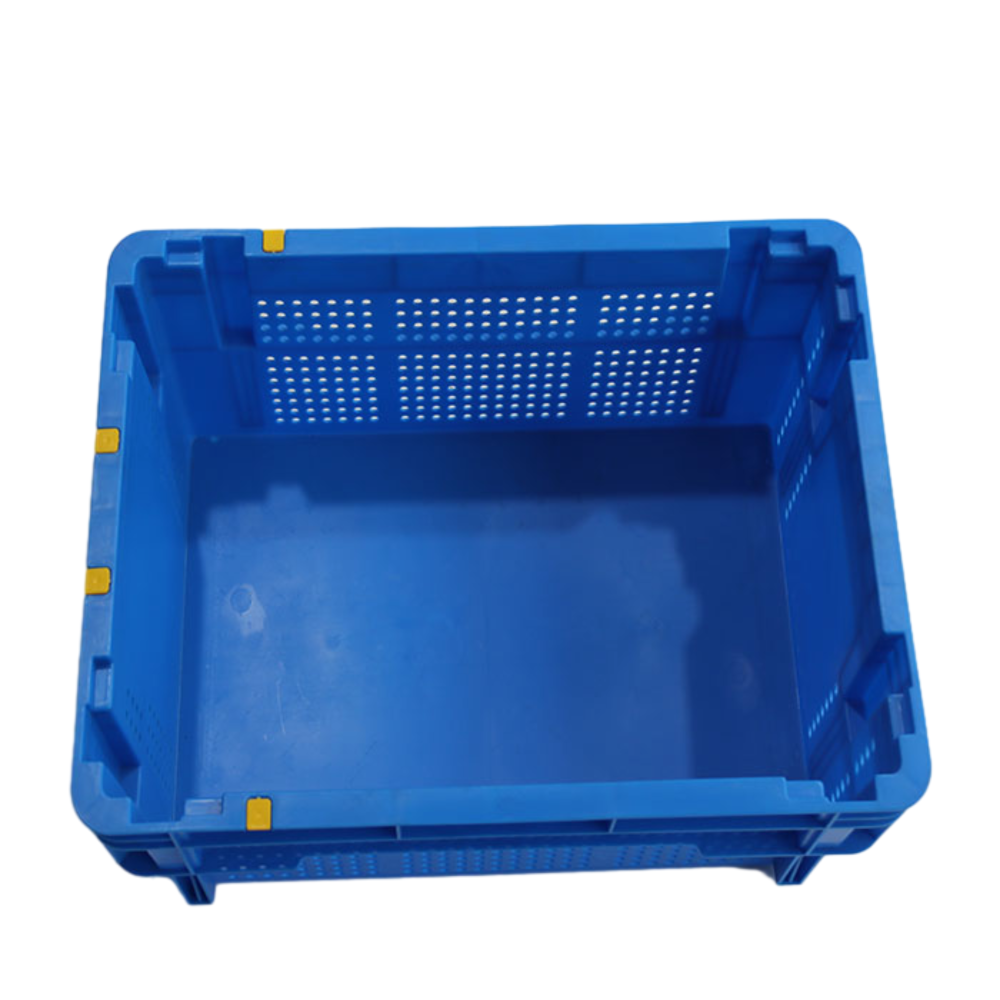 6423 Logistic Harvest Mesh Tsiv Crates Yas Zaub Zaub Txiv Hmab Txiv Ntoo Ntses Ventilated cia Basket Nestable Thiab Stackable 4