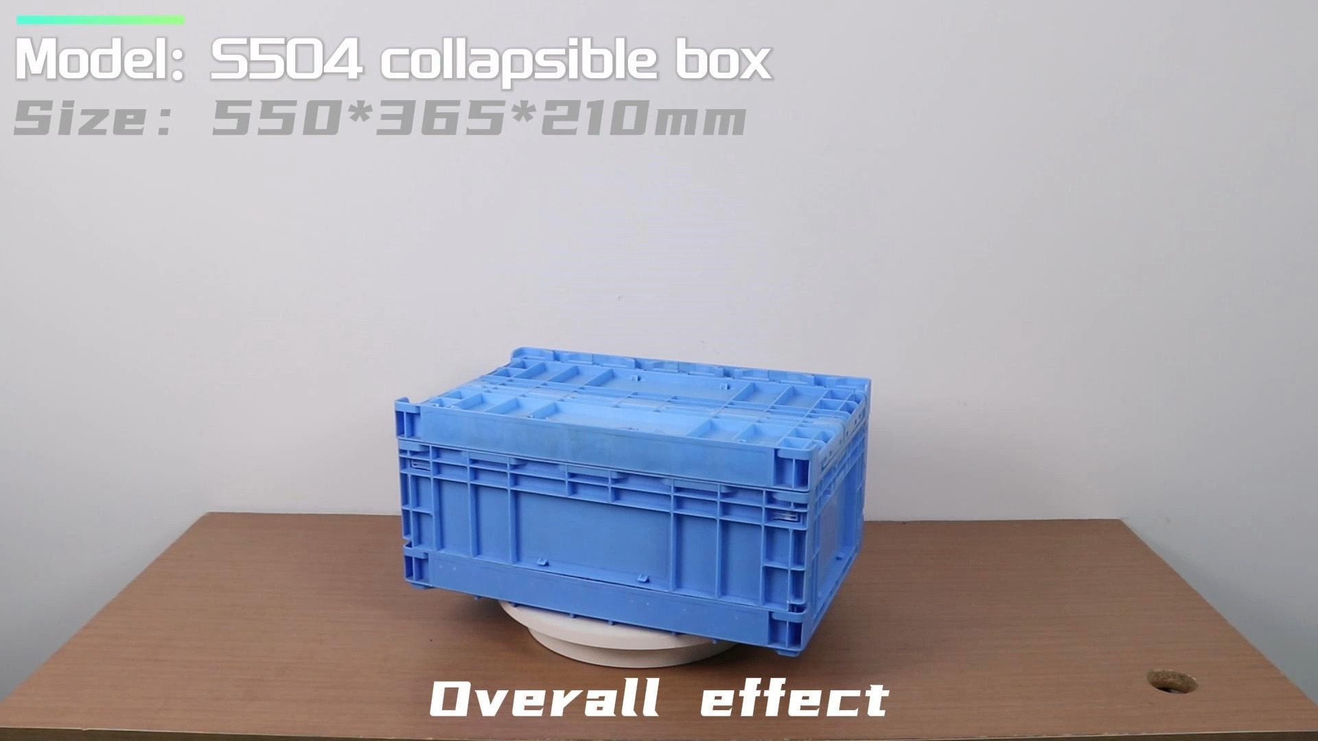 S504 Plastica continens, collapsibilis et cistam cratis plicatilis pro repono et movendo 1