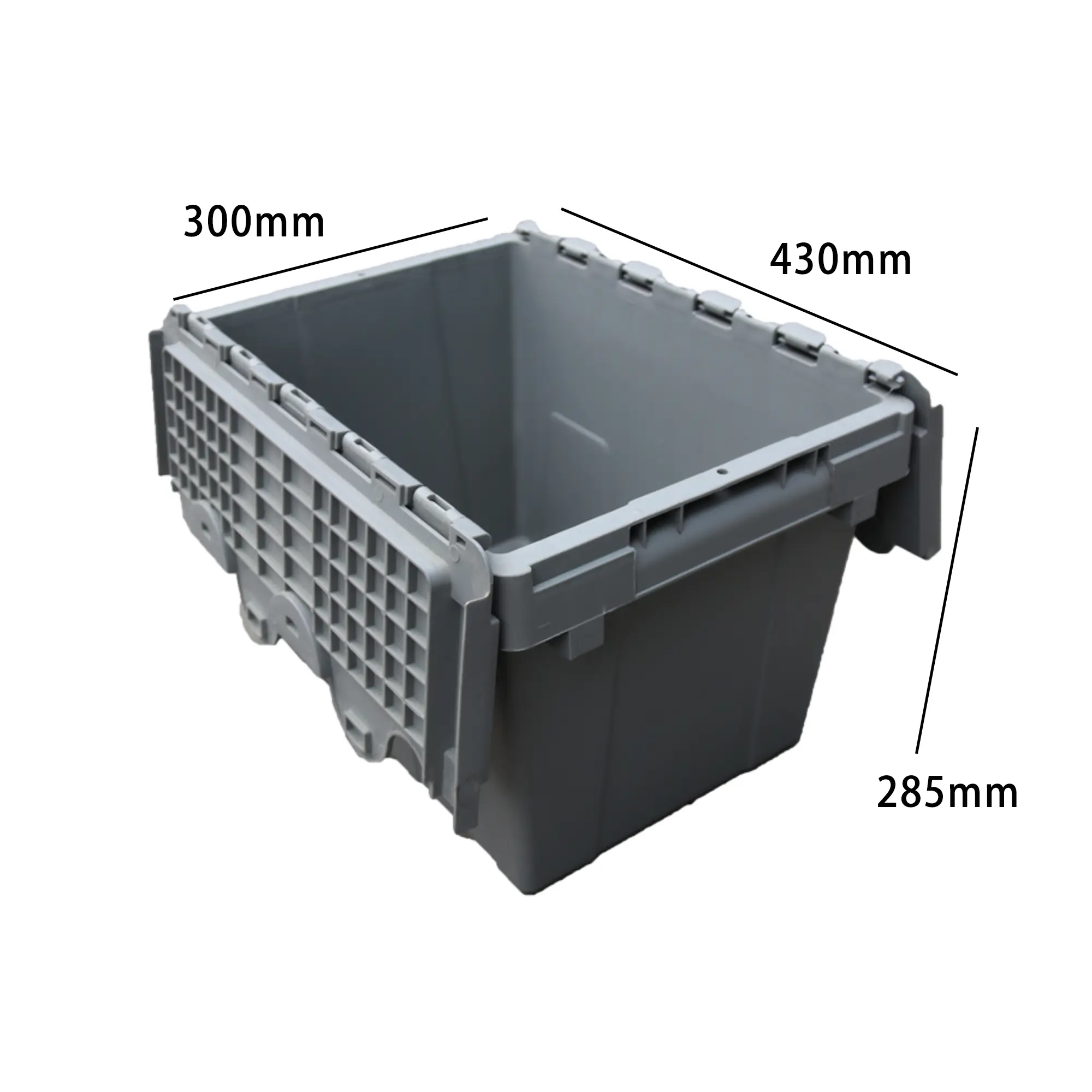 Plastic Storage Bins with Attached Lids JOIN, 3