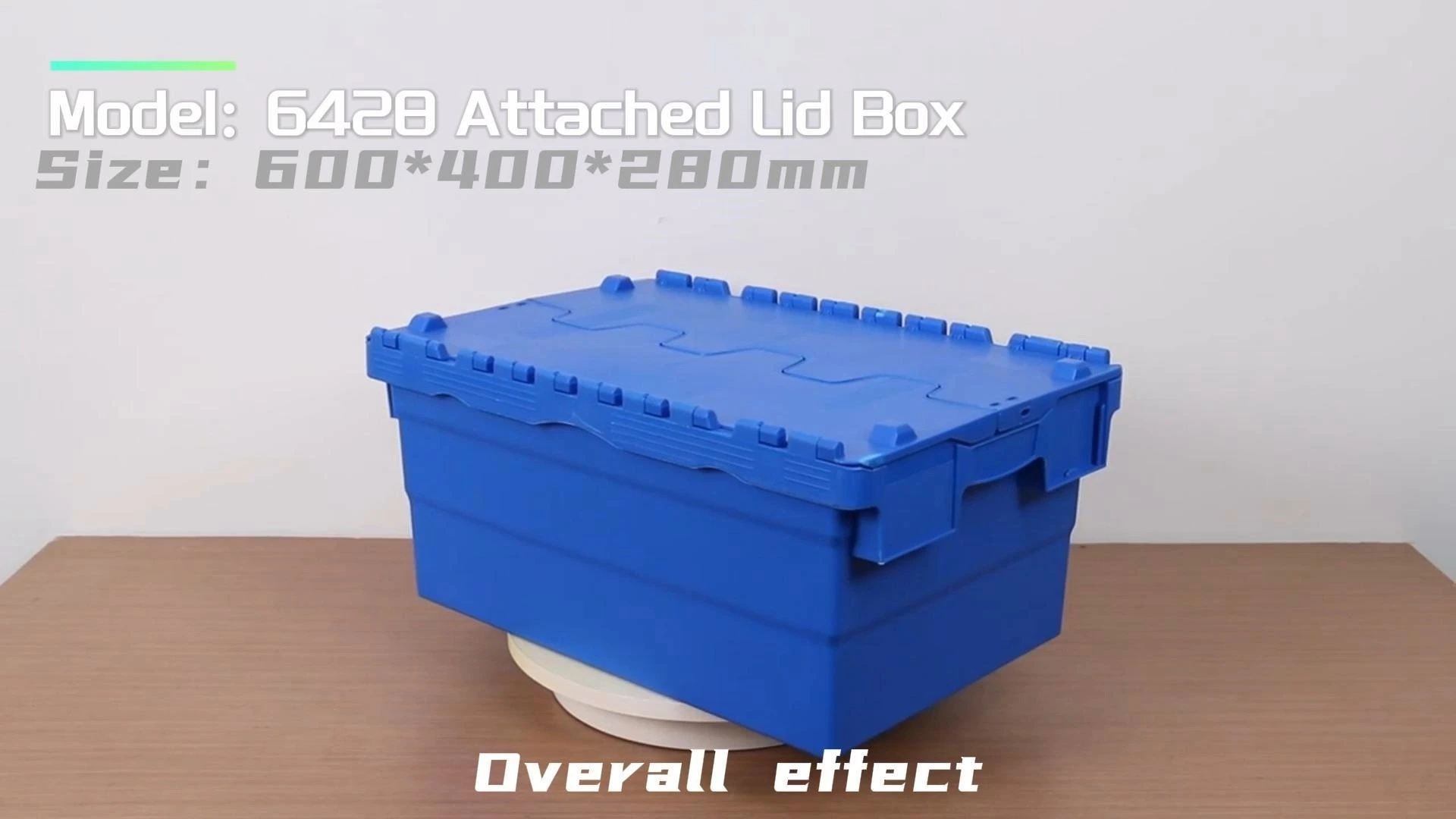 6428 Plastic crate siri ike ebe nchekwa nwere mkpuchi maka ihe ngosi mmiri a na-edebe ebe nchekwa plastik siri ike nke igbe ụgbọ njem 1
