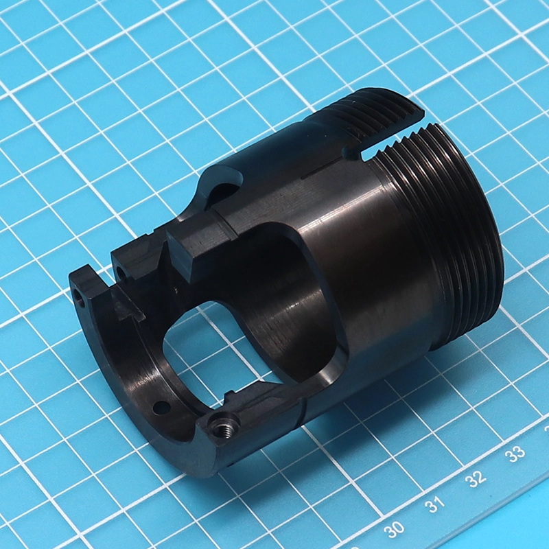 Peças de aço XC38 usinadas em CNC de precisão personalizada com revestimento de óxido preto 1