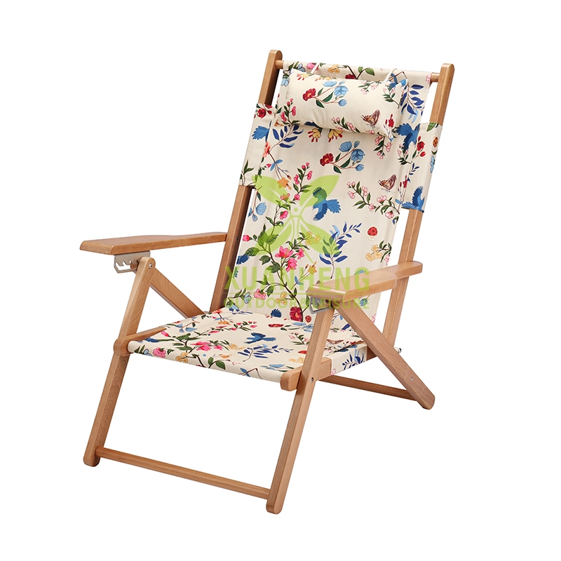 Premium Craftsmanship Wooden Beach Chair Innovative Folding Design  XH-T014 1
