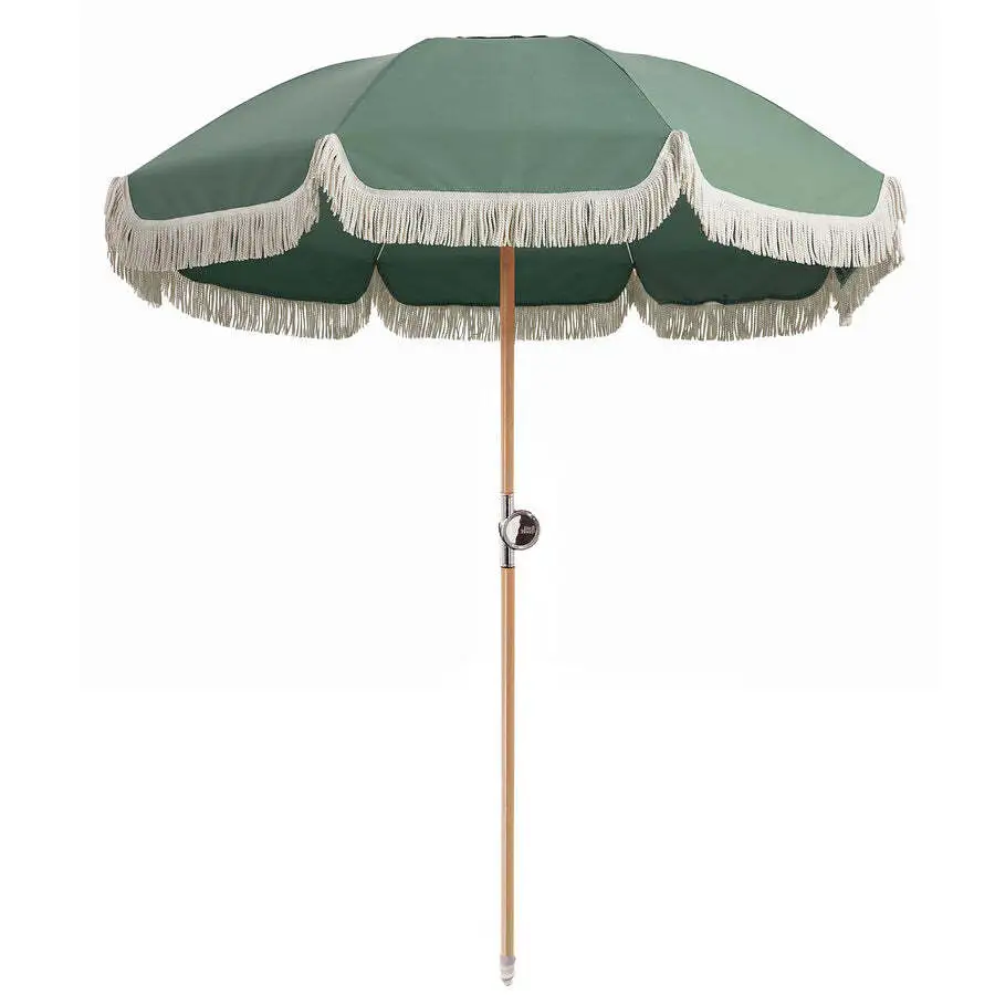 Parasol de plage pliable avec poteau en bois - XH-U004 1