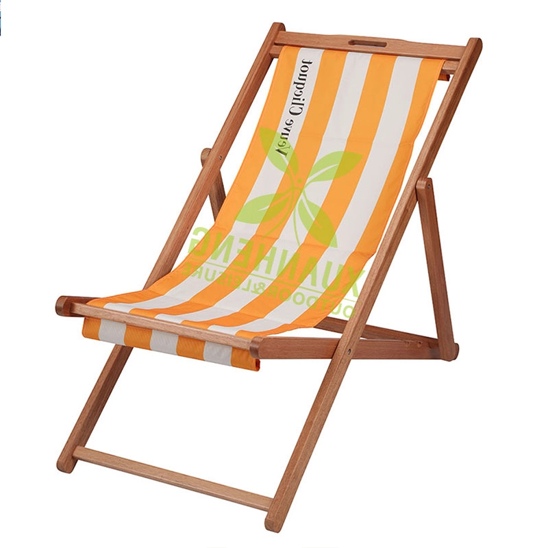 Cadeira de praia dobrável de madeira com design elegante e multicolorido XH-S014 1